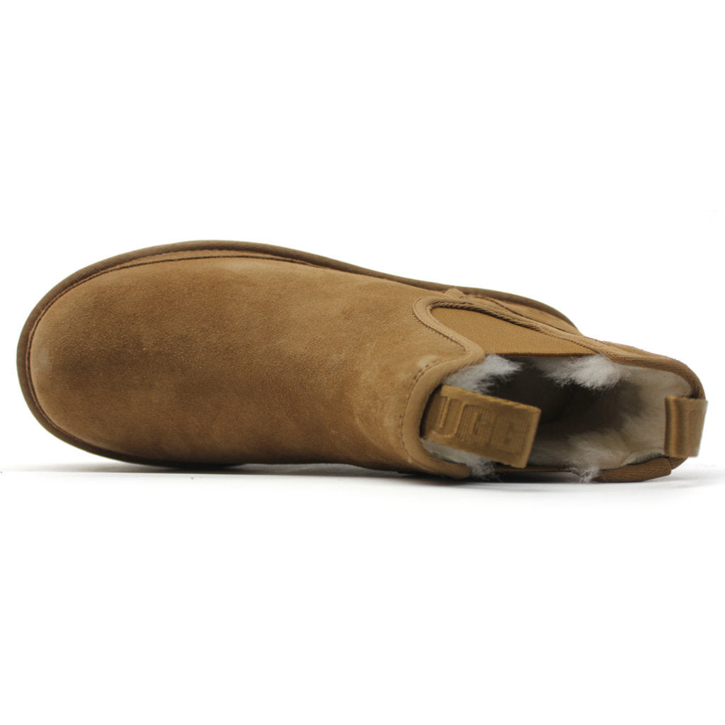 UGG Neumel Suede Sheepskin Women's Platform Chelsea Boots#color_chestnut