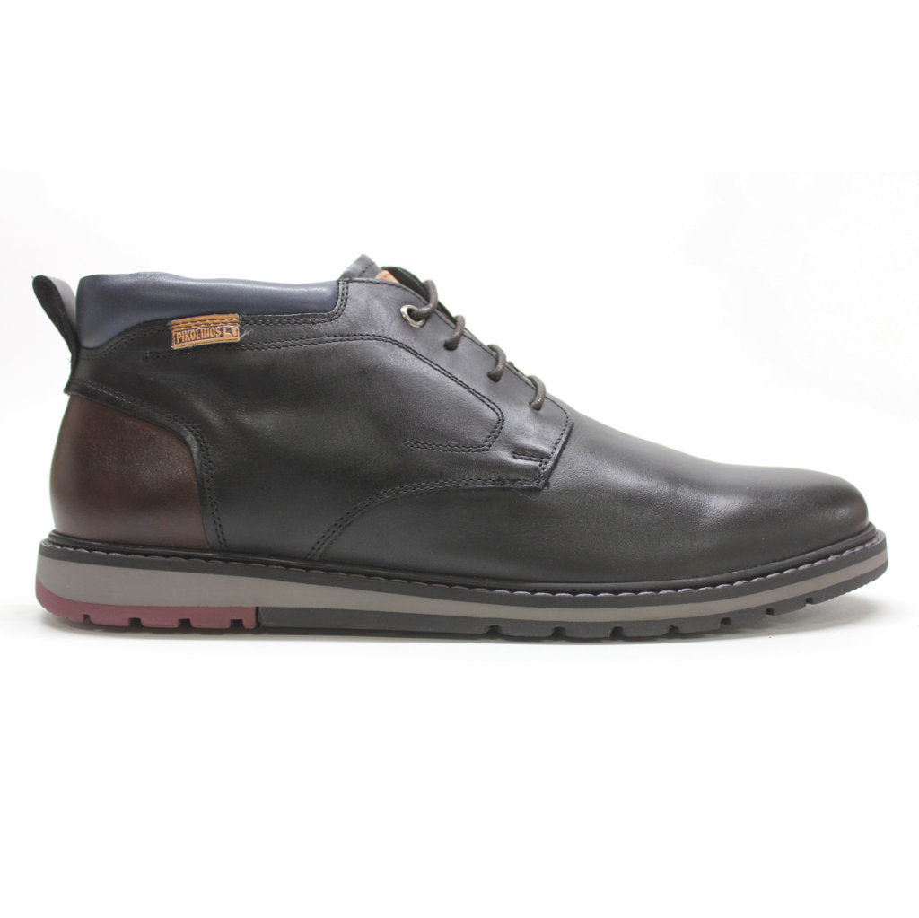 Pikolinos Berna M8J-8181 Leather Mens Boots#color_black