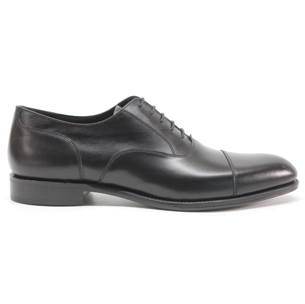 Loake Stonegate Polished Leather Men's Oxford Shoes#color_carbon black