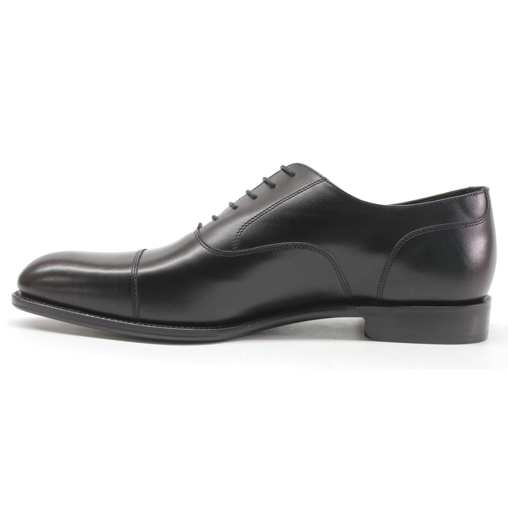 Loake Stonegate Polished Leather Men's Oxford Shoes#color_carbon black