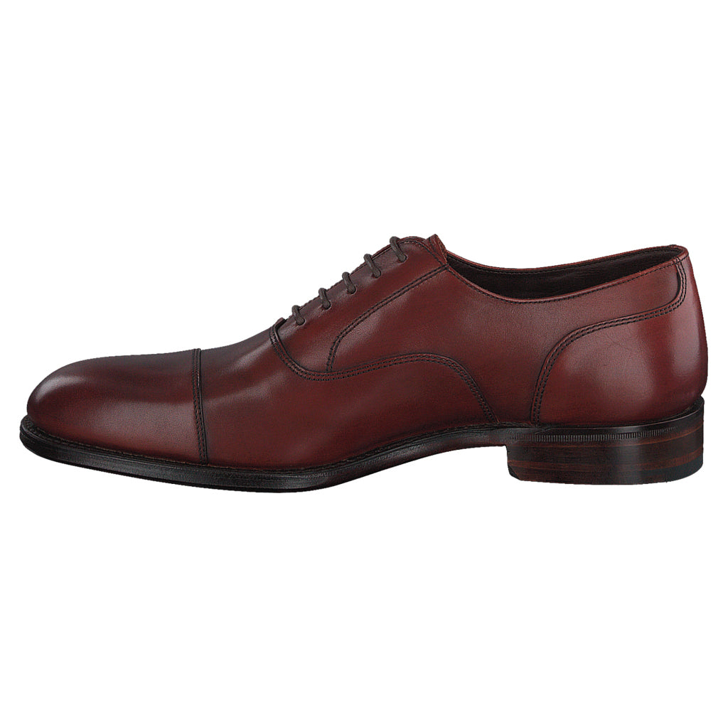 Loake Stonegate Polished Leather Men's Oxford Shoes#color_seared mahogany