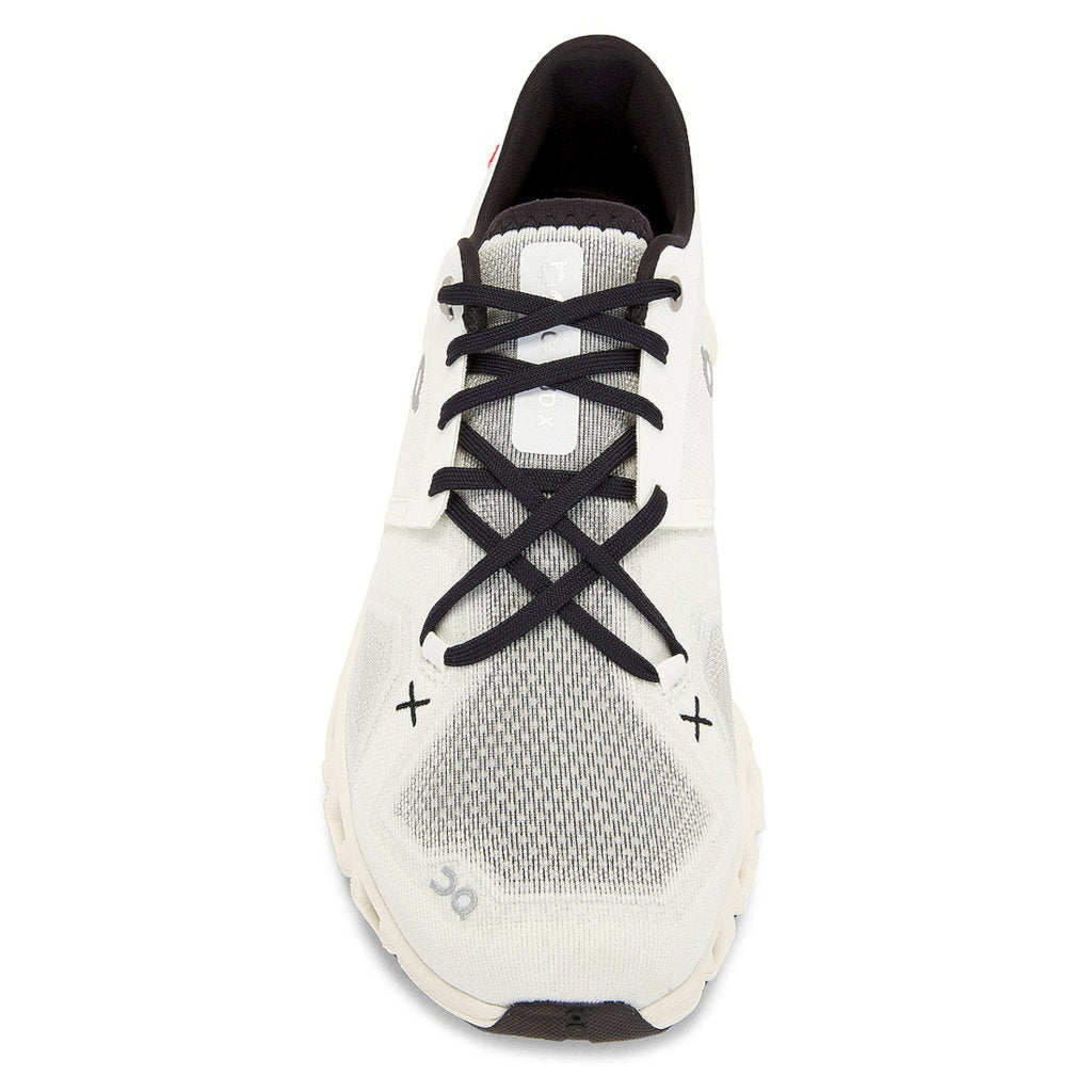 On Cloud X 3 Textile Synthetic Mens Trainers#color_ivory black