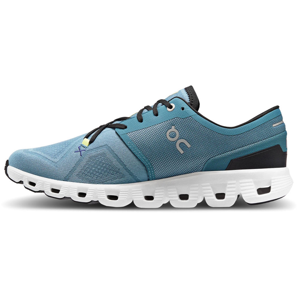 On Cloud X 3 Textile Synthetic Mens Trainers#color_pewter white