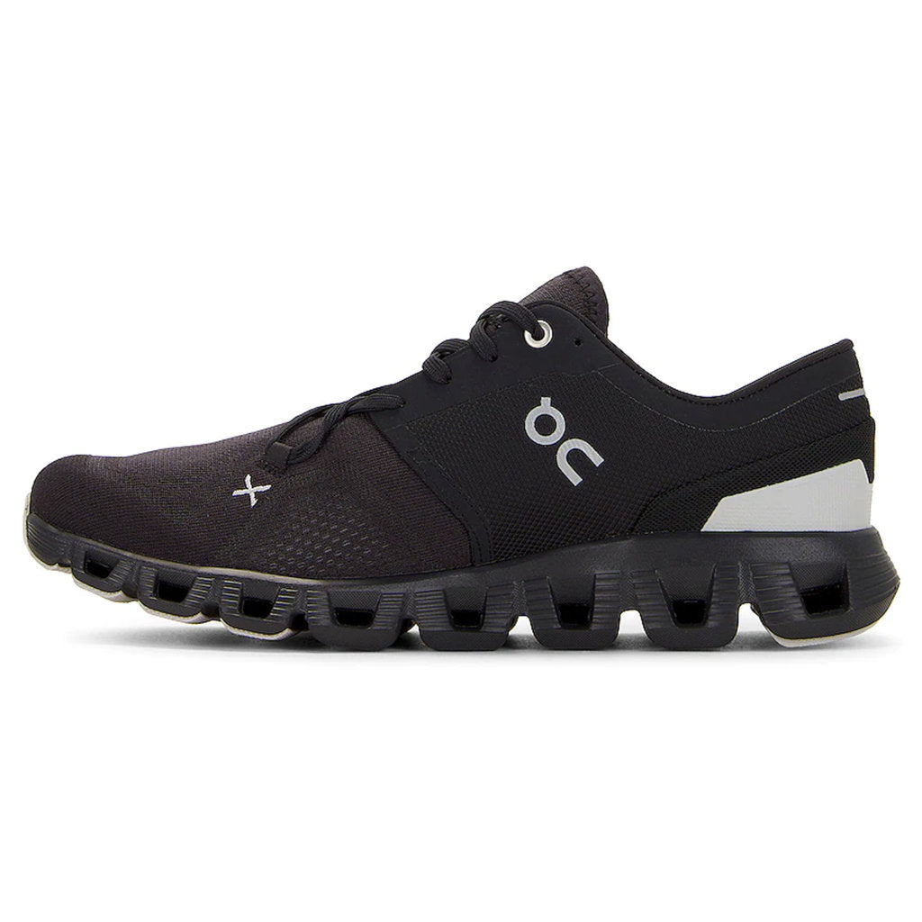 On Running Cloud X 3 Textile Women's Low-Top Trainers#color_black