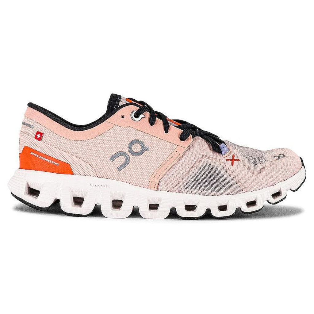On Running Cloud X 3 Textile Women's Low-Top Trainers#color_rose sand