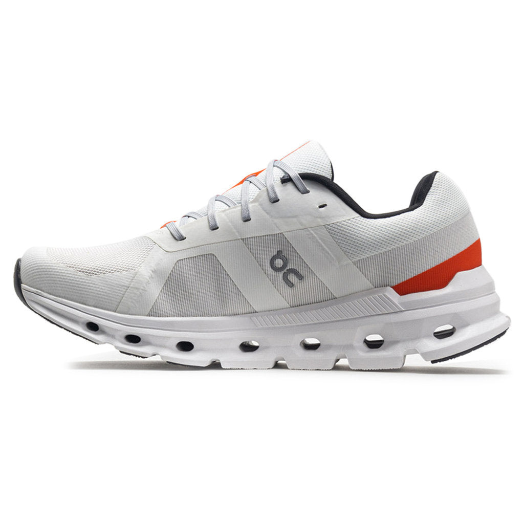 On Running Cloudrunner Textile Men's Low-Top Trainers#color_undyed white flame white