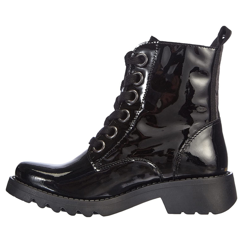 Fly London RAGI539FLY Patent Leather Womens Boots#color_black