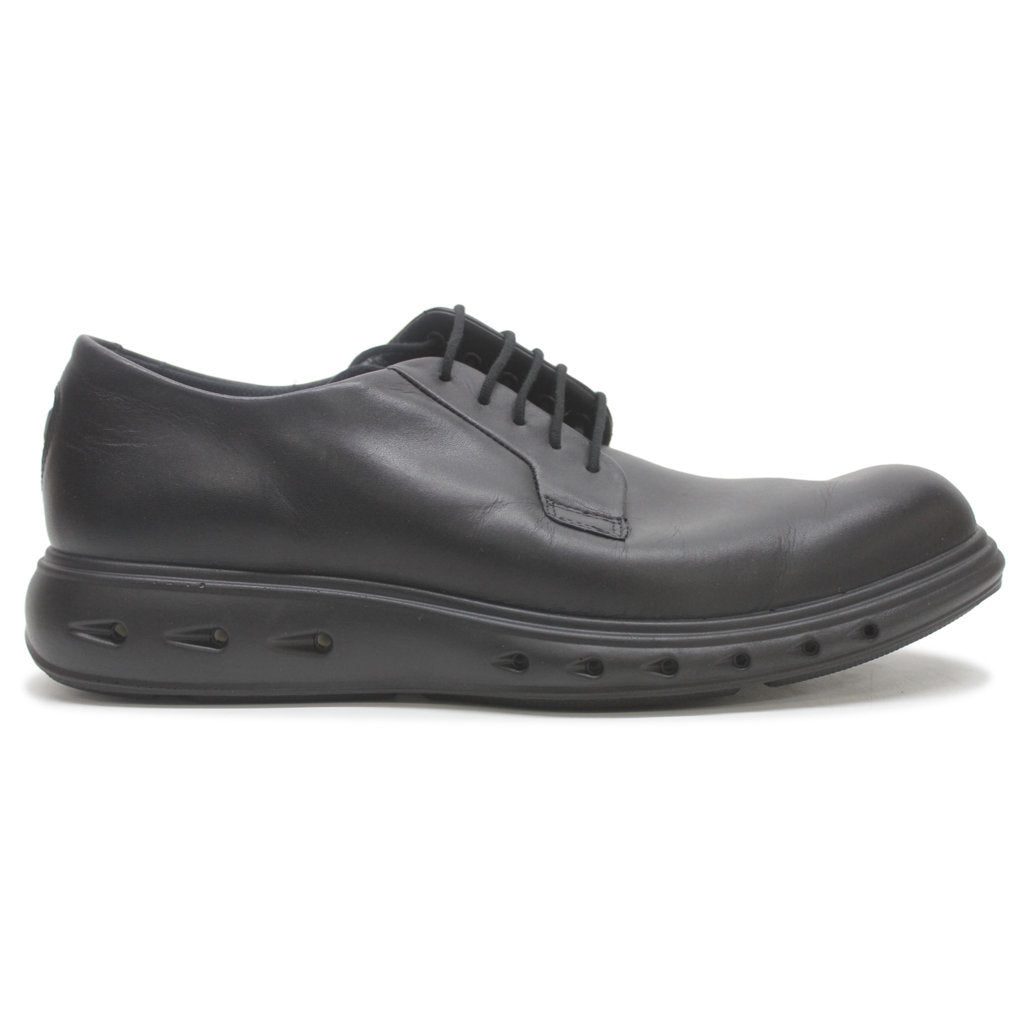 Ecco Mens Shoes Hybrid 720 Casual Lace-Up Low-Profile Leather - UK 9-9.5