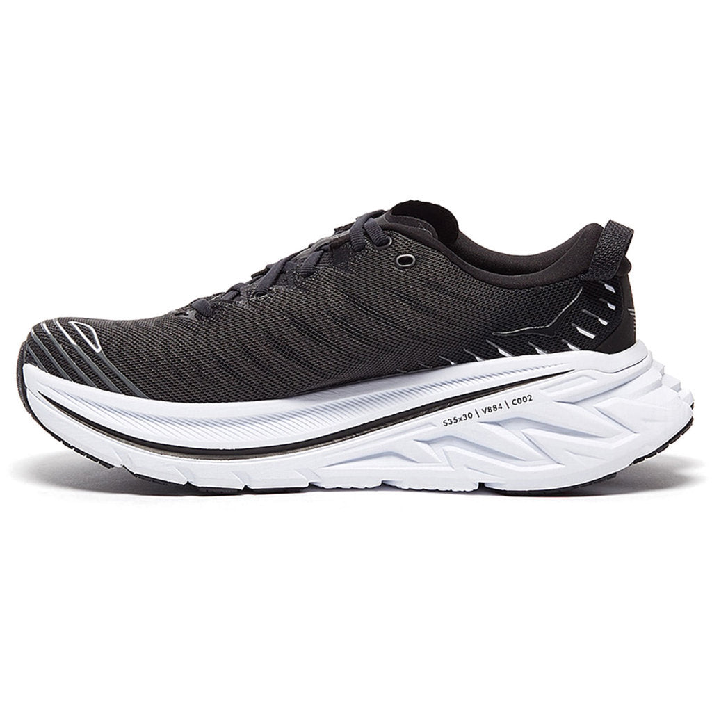 Hoka One One Bondi X Synthetic Textile Men's Low-Top Road Running Trainers#color_black white