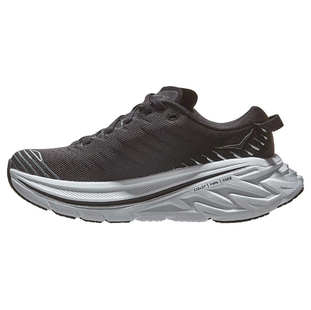 Hoka One One Bondi X Synthetic Textile Women's Low-Top Road Running Trainers#color_black white