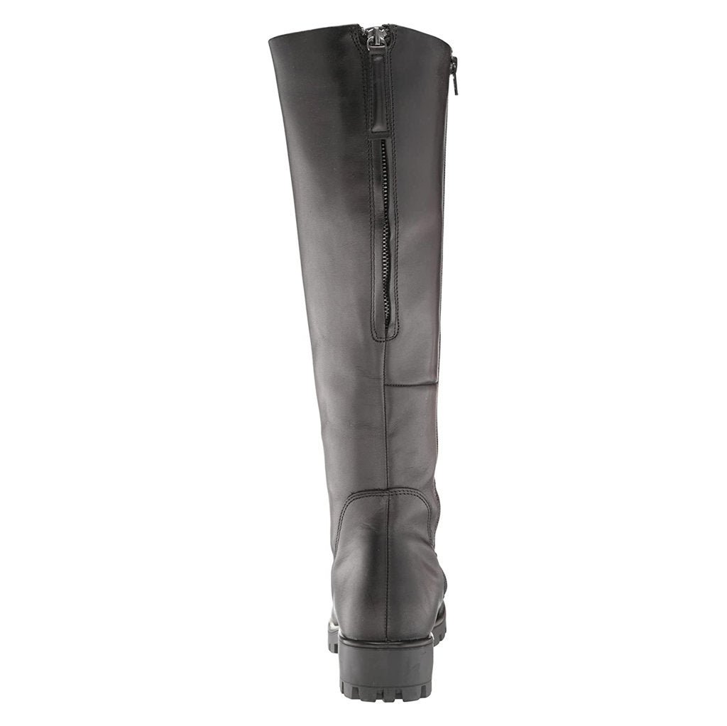 Ecco Womens Boots Modtray 490073 Casual Zip-Up Knee-High Leather - UK 7.5