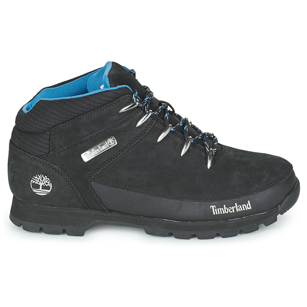 Timberland Euro Sprint Mid Hiker Nubuck Mens Boots#color_black blue