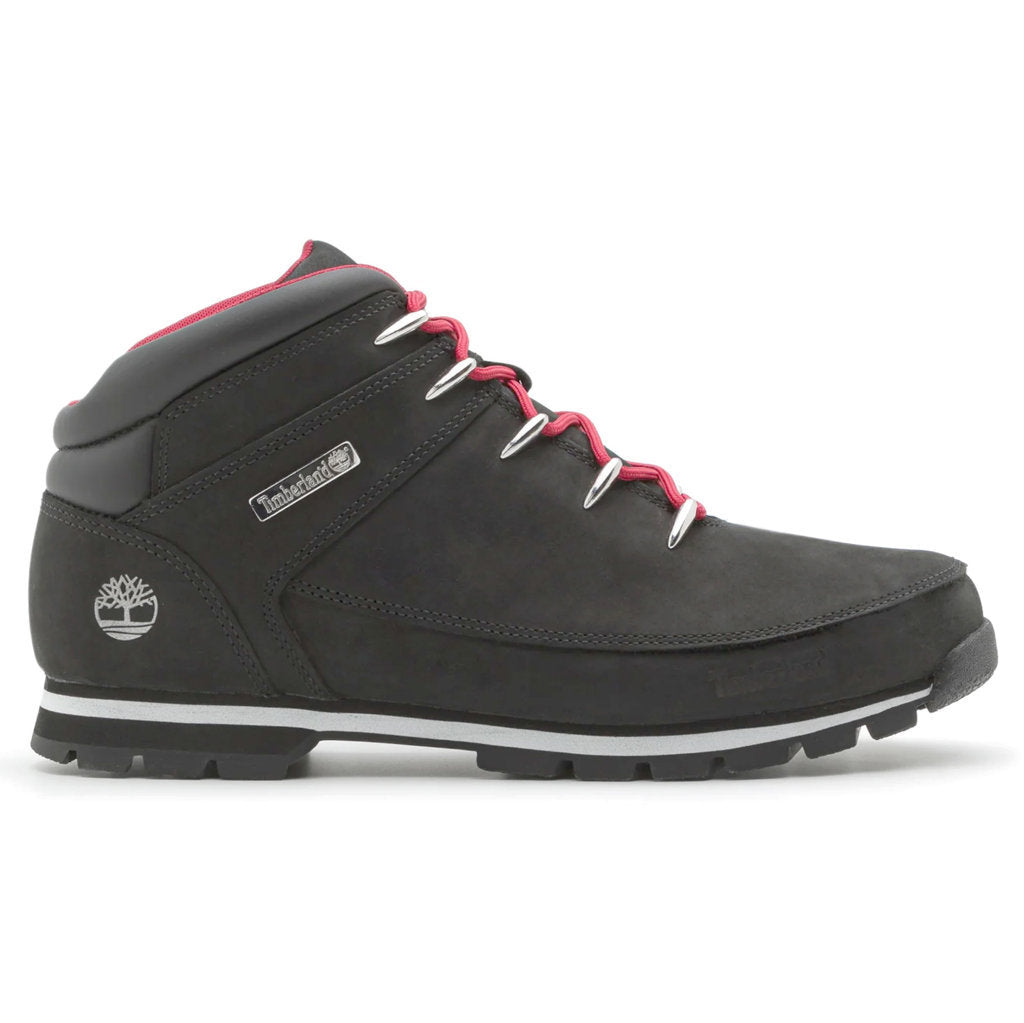 Timberland Euro Sprint Mid Hiker Nubuck Mens Boots#color_black red