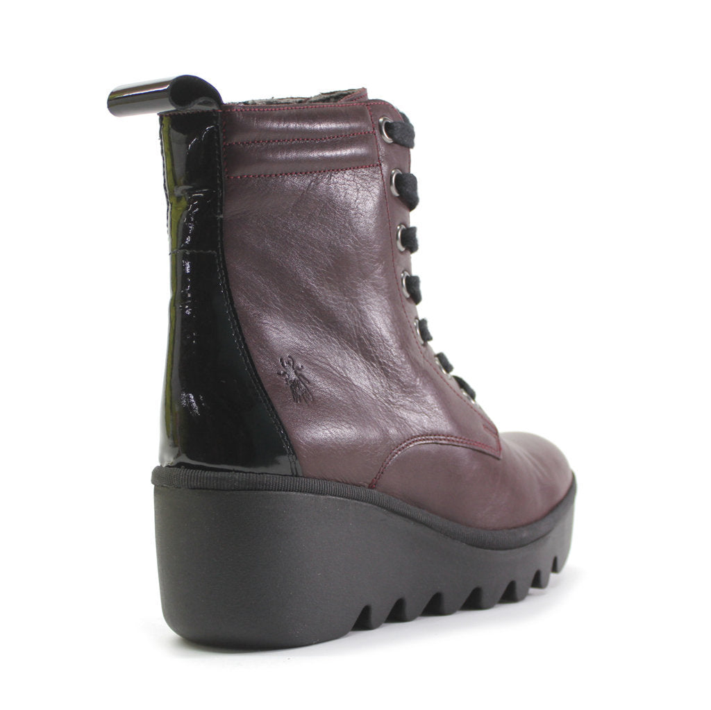 Fly London BIAZ329FLY Leather Womens Boots#color_bordeaux black