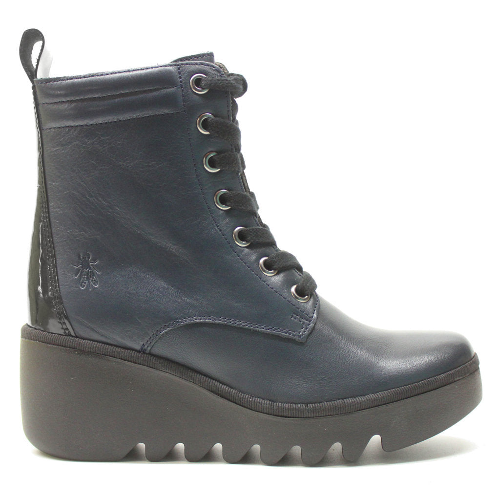 Fly London BIAZ329FLY Leather Womens Boots#color_navy black
