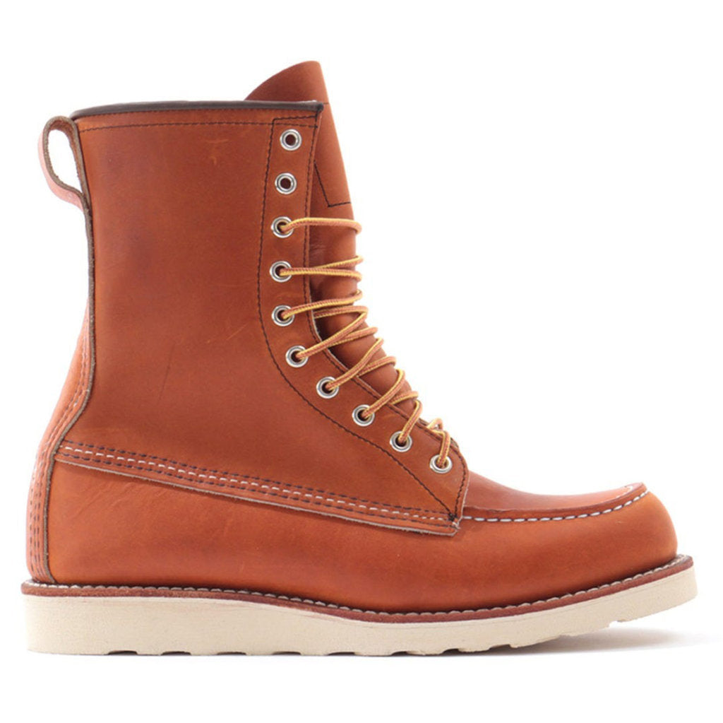 Red Wing Classic Prarie 877 Leather 8 Inch Men's Moc Toe Boots#color_oro legacy