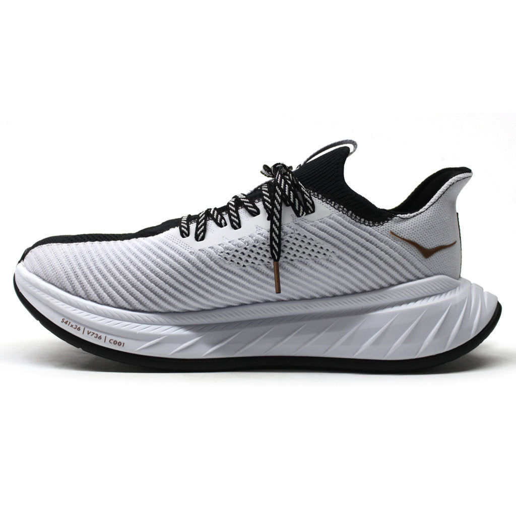 Hoka One One Carbon X 3 Textile Men's Low-Top Road Running Trainers#color_black white