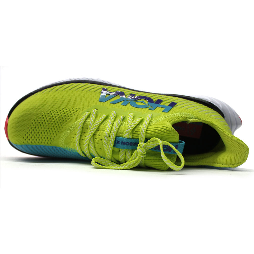 Hoka One One Carbon X 3 Textile Men's Low-Top Road Running Trainers#color_evening primrose scuba blue