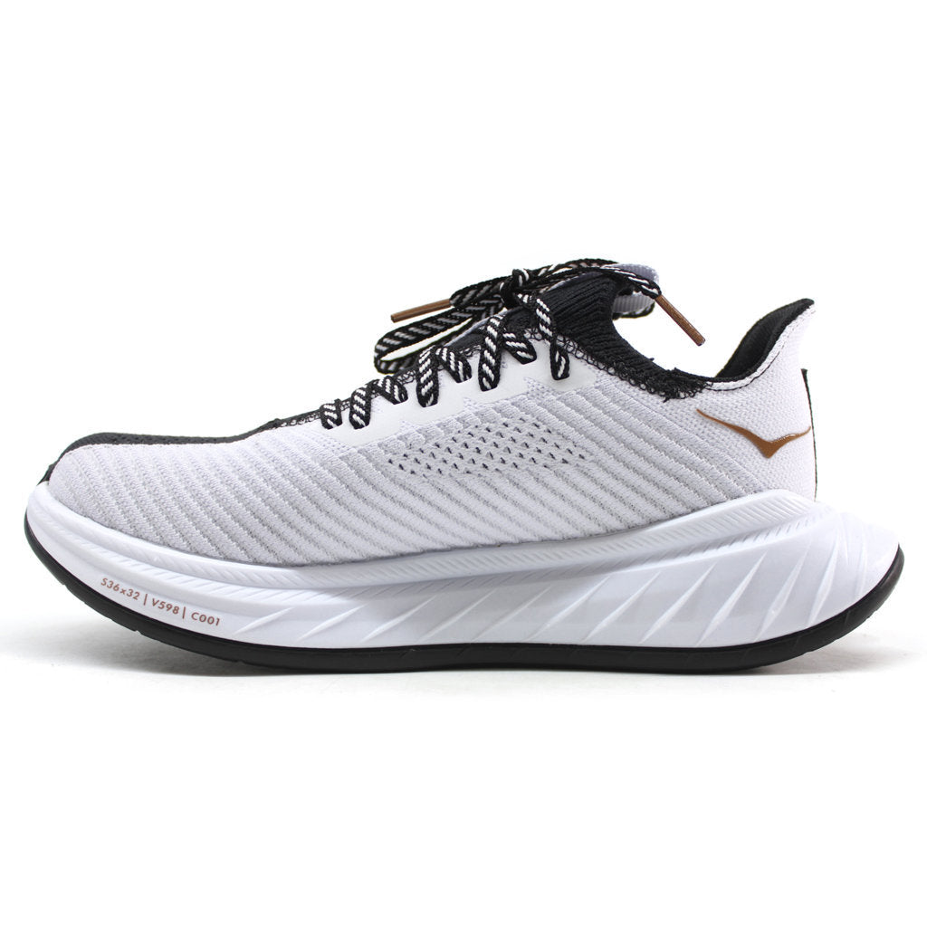 Hoka One One Carbon X 3 Textile Women's Low-Top Road Running Trainers#color_black white