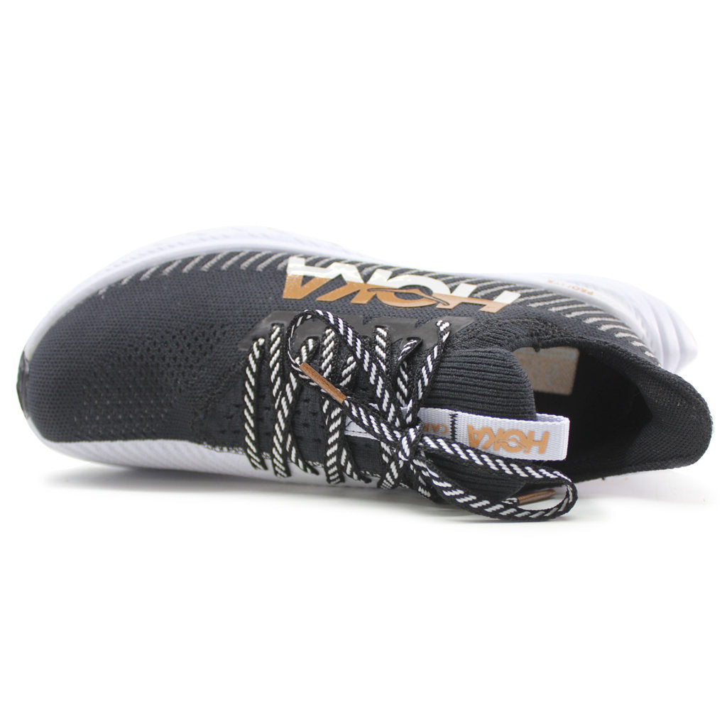 Hoka One One Carbon X 3 Textile Women's Low-Top Road Running Trainers#color_black white