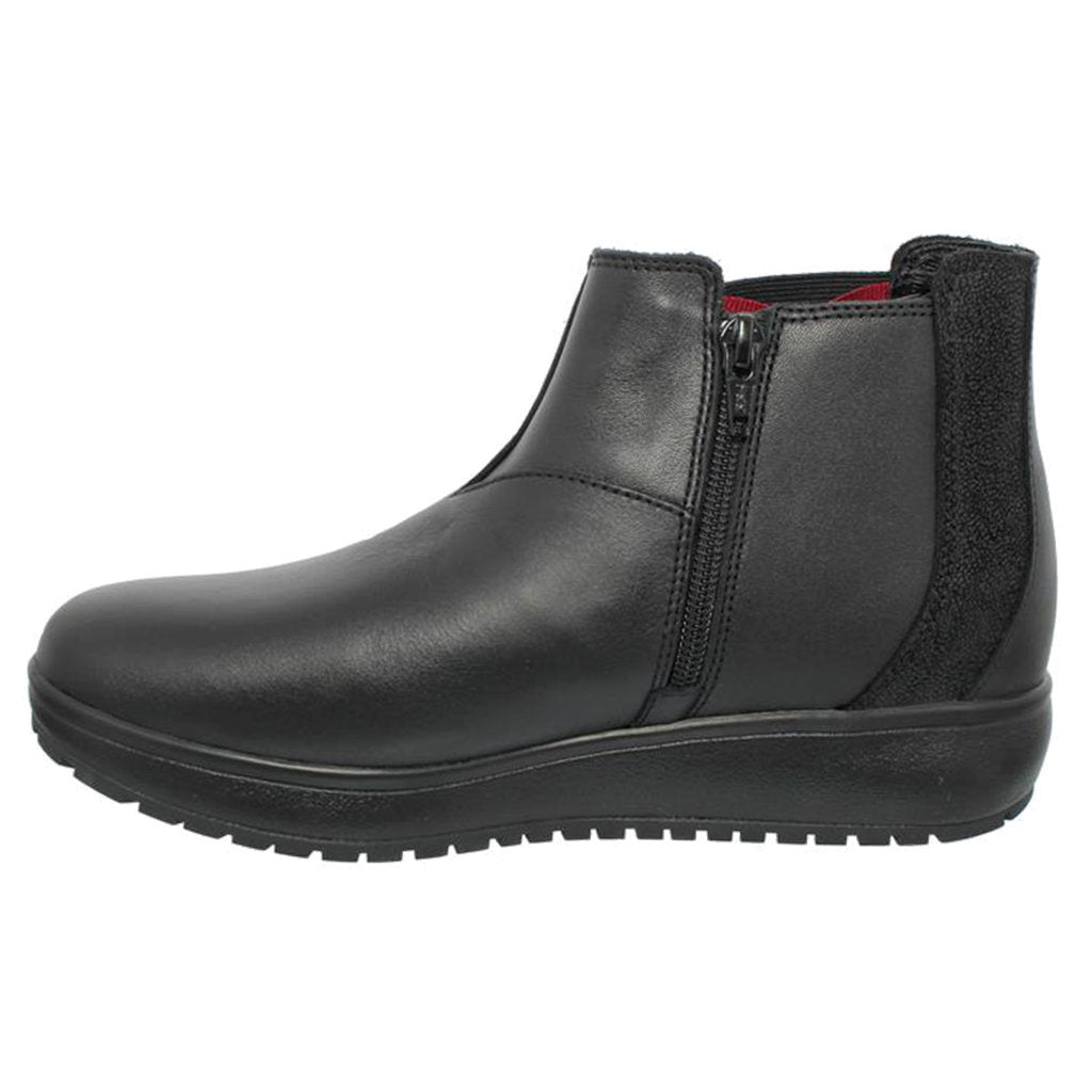 Joya London II Full Grain Velour Leather Women's Chelsea Boots#color_black