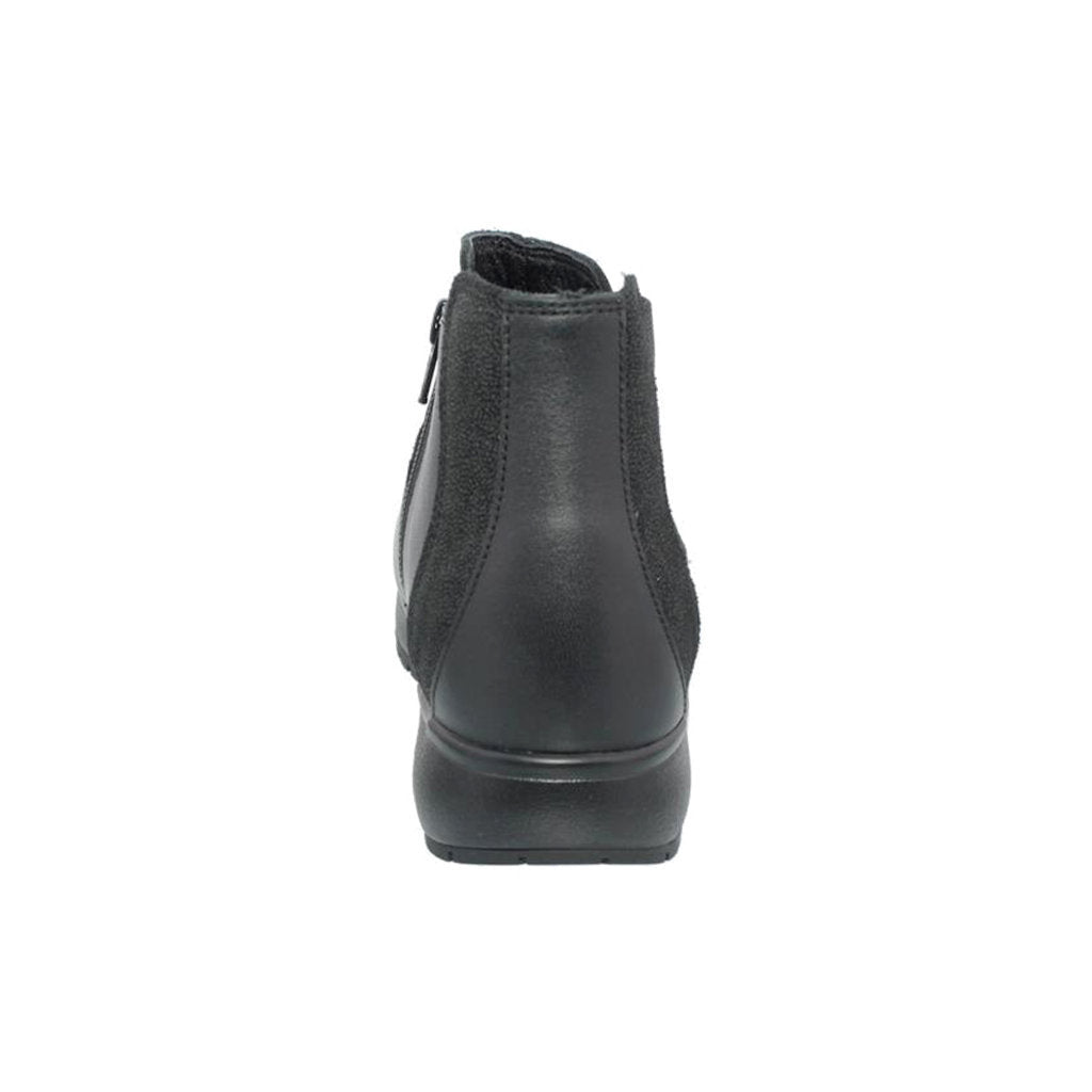 Joya London II Full Grain Velour Leather Women's Chelsea Boots#color_black