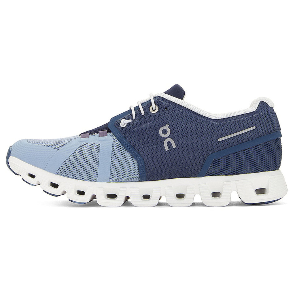 On Running Cloud 5 Fuse Textile Men's Low-Top Trainers#color_storm chambray
