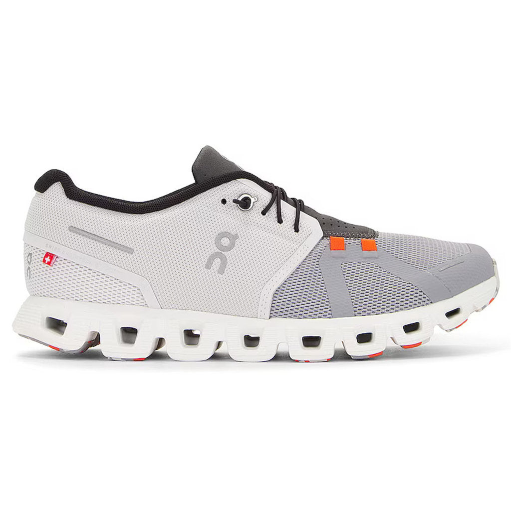On Running Cloud 5 Fuse Textile Men's Low-Top Trainers#color_frost alloy