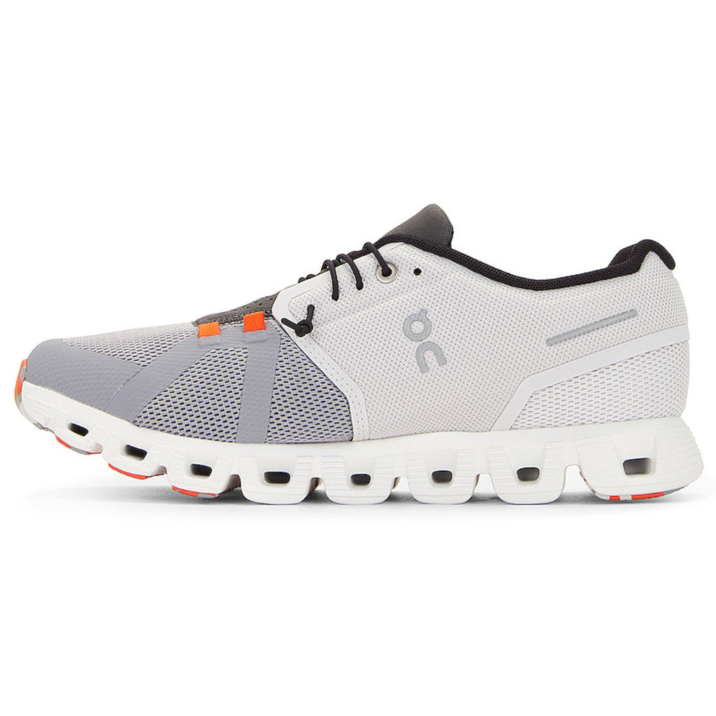 On Running Cloud 5 Fuse Textile Men's Low-Top Trainers#color_frost alloy