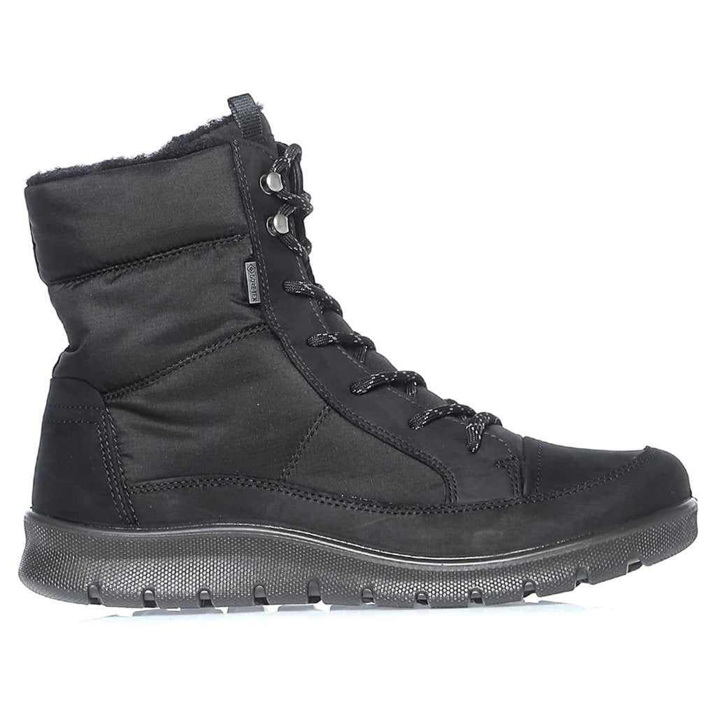 Ecco Babett 215553 Nubuck Textile Womens Boots#color_black