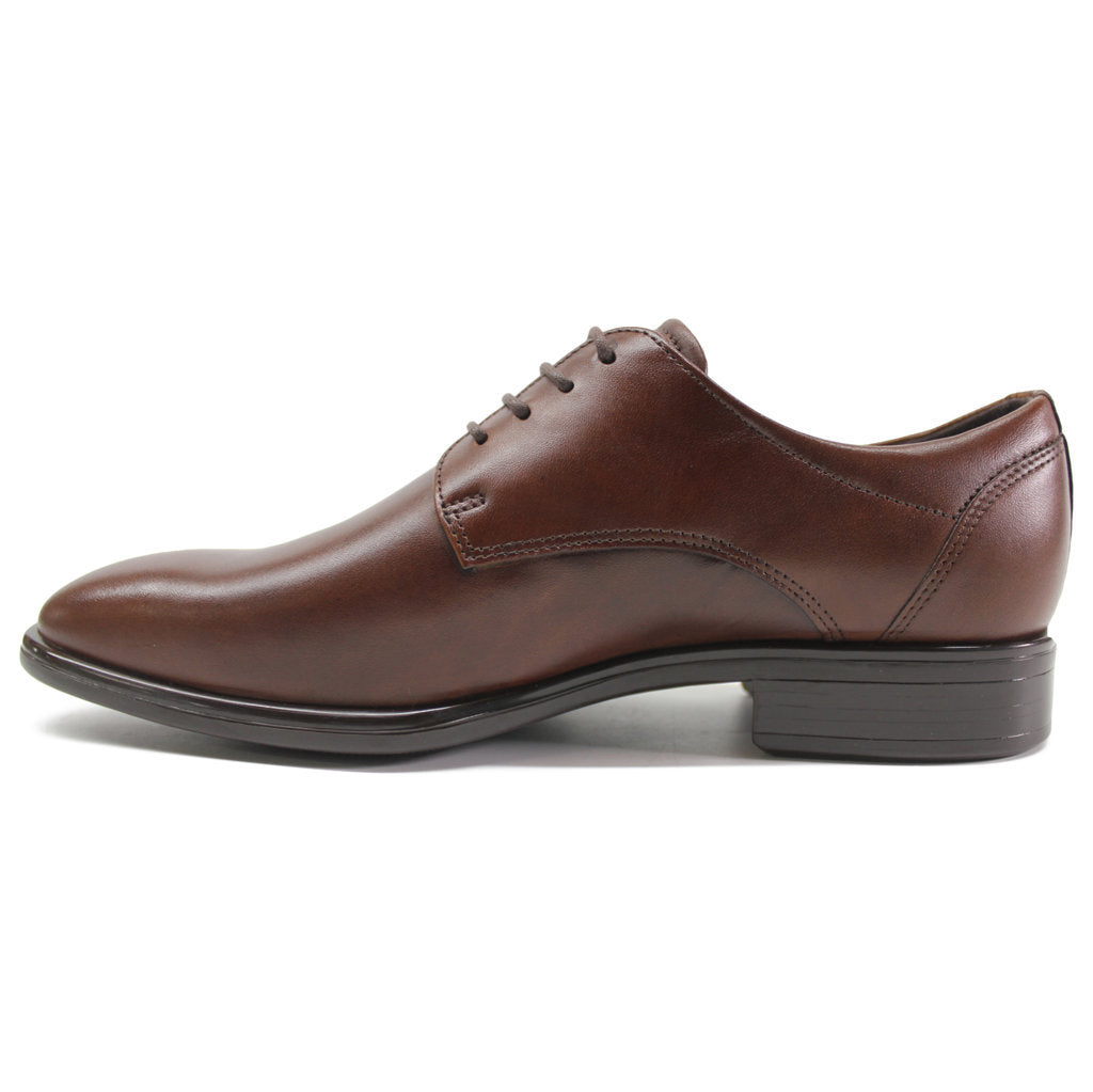 Ecco Mens Shoes Citytray Formal Lace-Up Low-Profile Derby Leather - UK 8-8.5