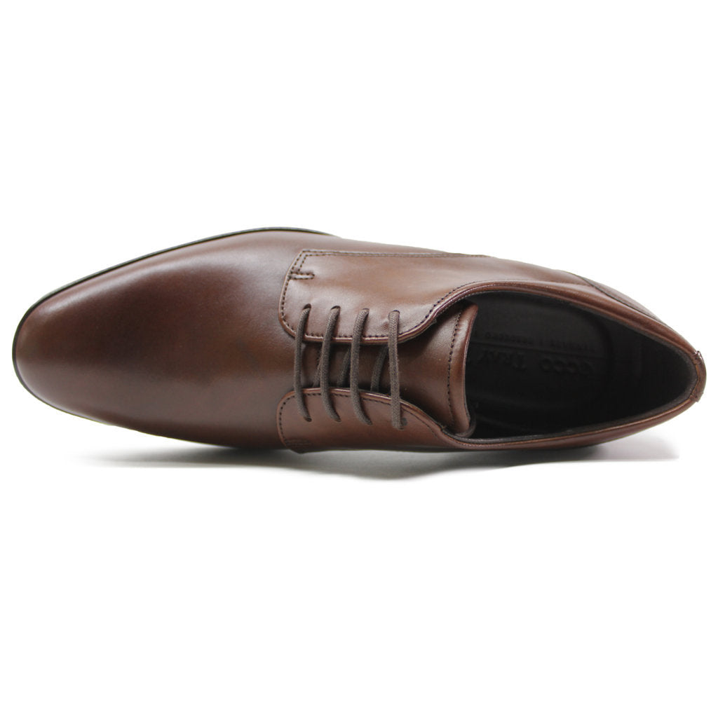 Ecco Citytray Leather Mens Shoes#color_cognac