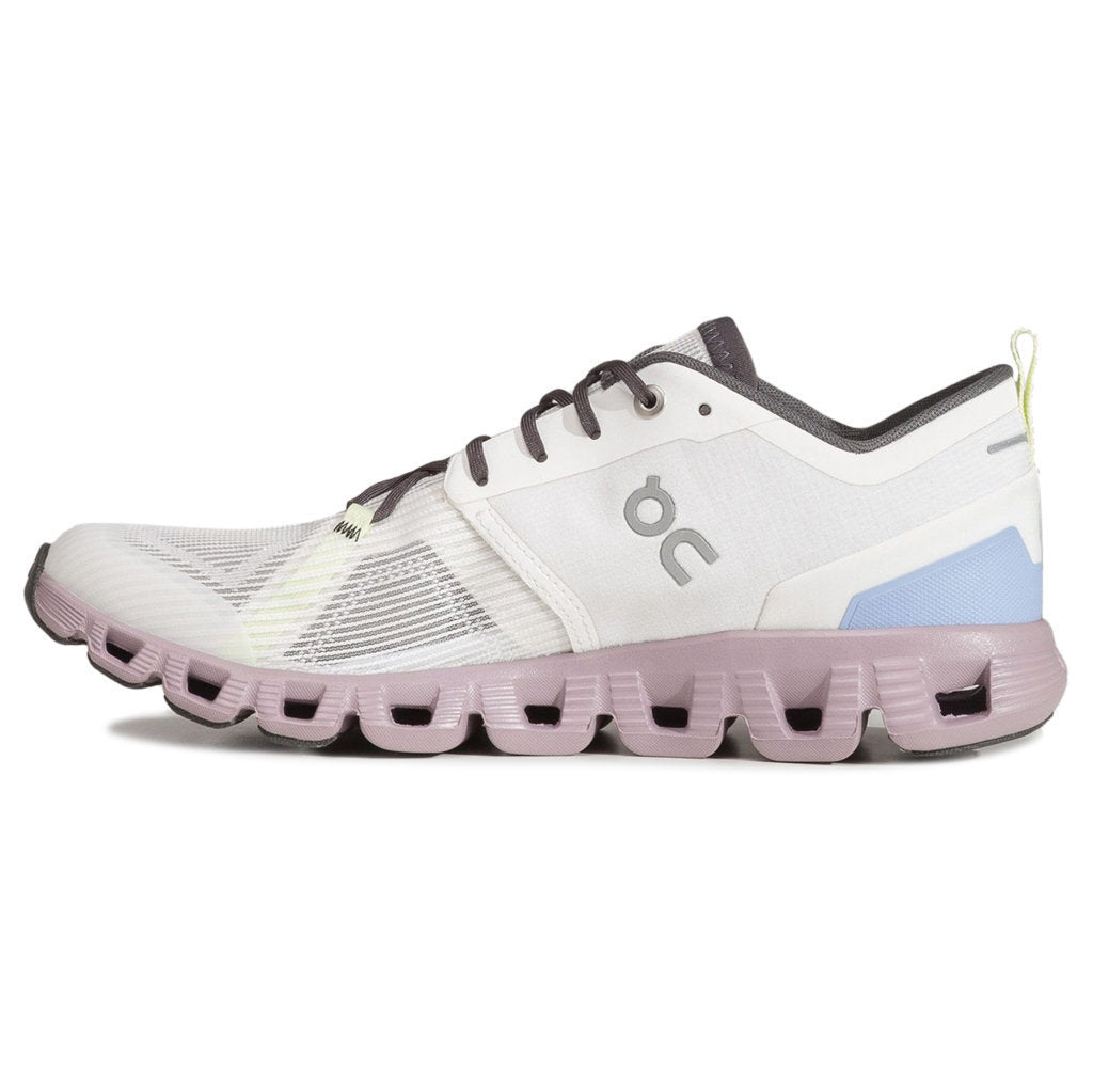 On Running Cloud X 3 Shift Textile Women's Low-Top Trainers#color_undyed  white heron