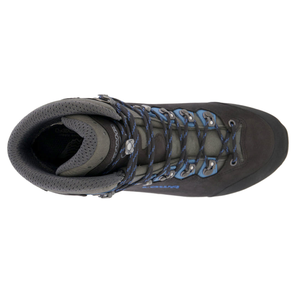 Lowa Camino Evo GTX Nubuck Leather Men's Hiking Boots#color_black blue