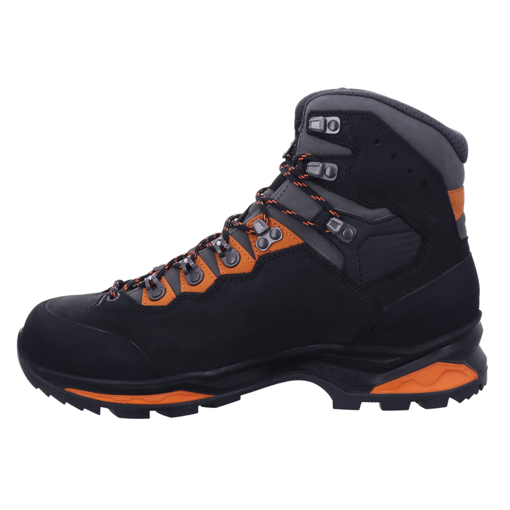 Lowa Camino Evo GTX Nubuck Leather Men's Hiking Boots#color_black orange
