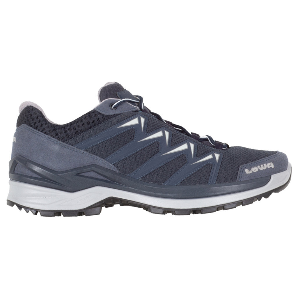 Lowa Innox Pro GTX Lo Synthetic Men's Hiking Trainers#color_steel blue offwhite