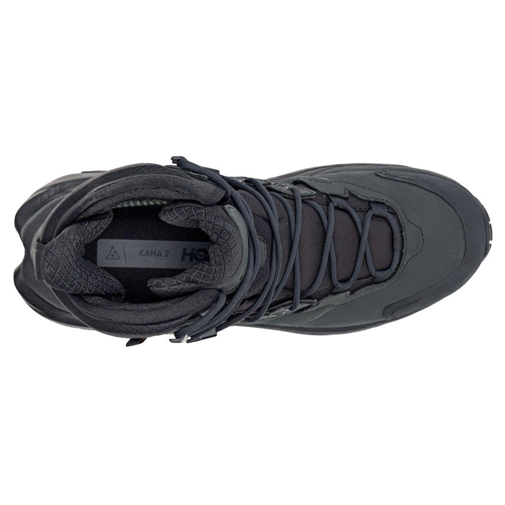 Hoka One One Kaha 2 GTX Leather Nubuck Mens Boots#color_black black