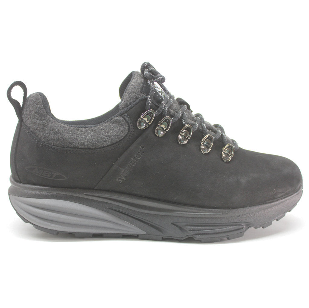 MBT MT Alpine SYM Full Grain Leather Men's Hiking Trainers#color_black