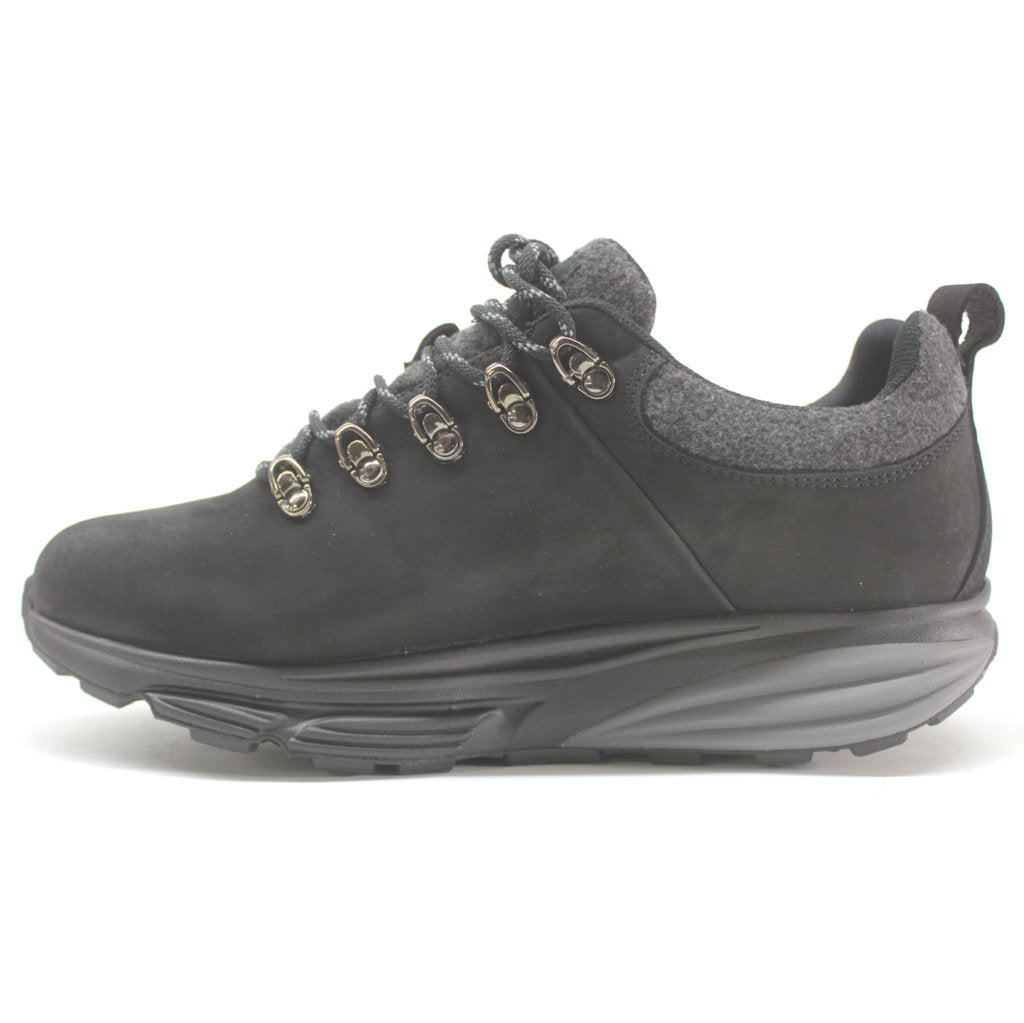 MBT MT Alpine SYM Full Grain Leather Men's Hiking Trainers#color_black