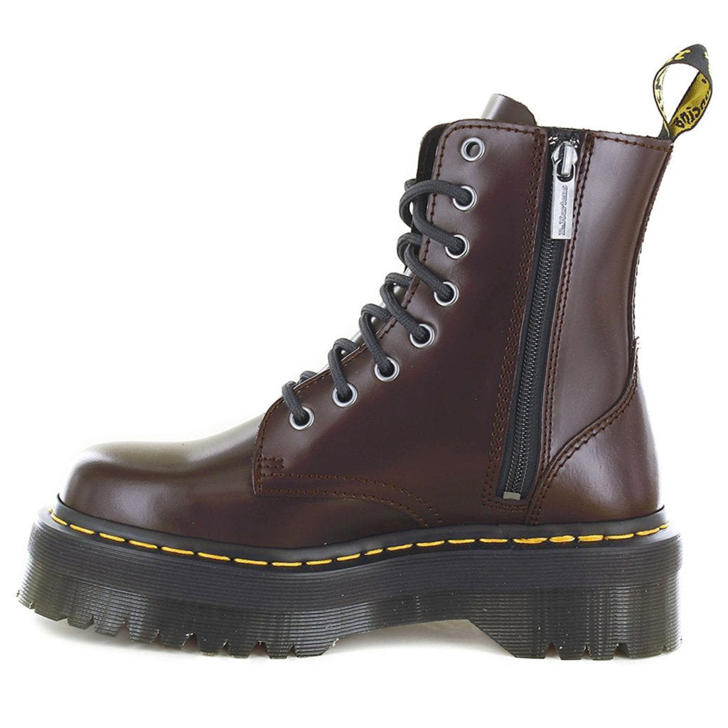 Dr. Martens Jadon Smooth Leather Unisex Boots#color_burgundy