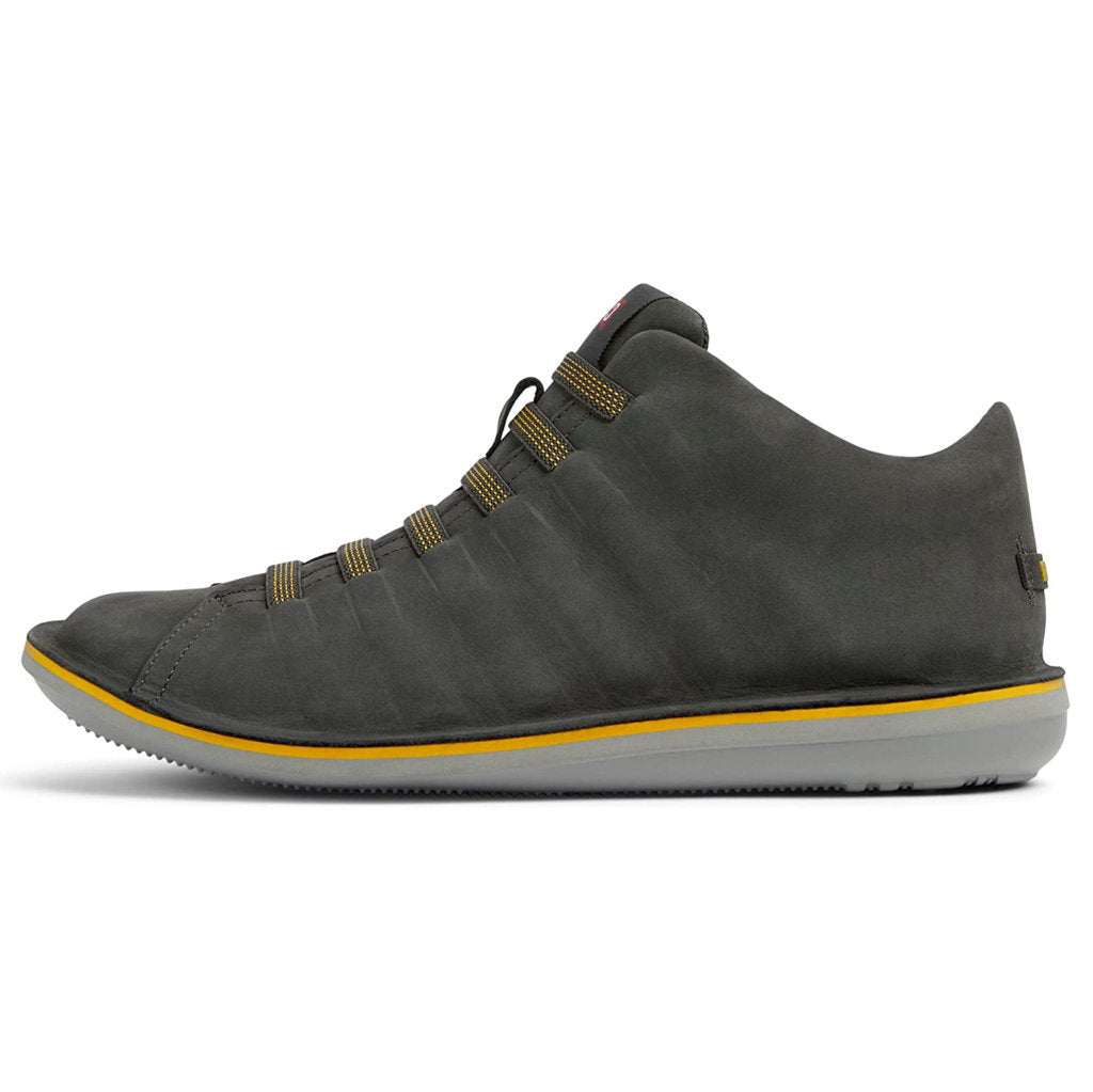 Camper Beetle Nubuck Leather Men's Slip-On Shoes#color_grey