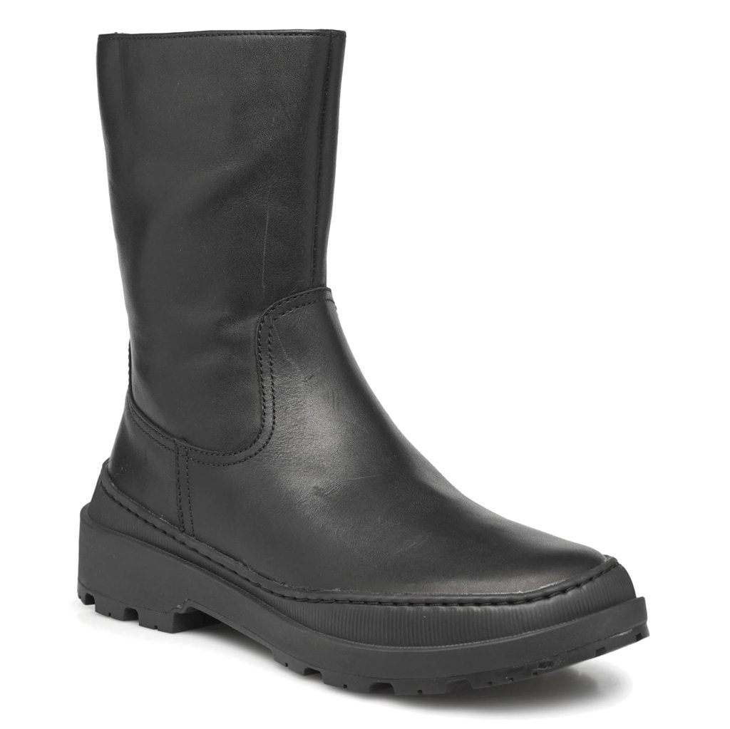 Camper Brutus Trek Polished Leather Women's Mid Calf Boots#color_black