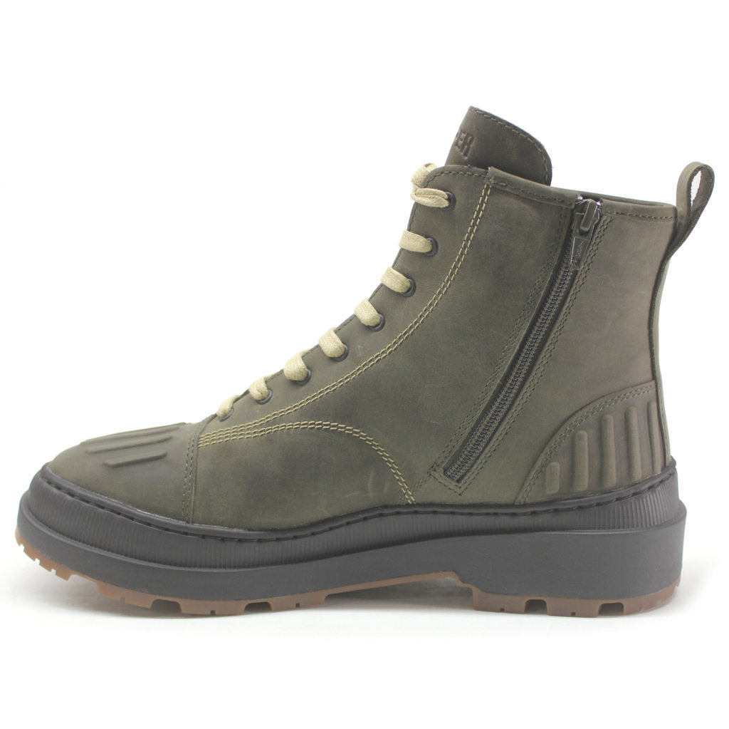 Camper Brutus Trek Nubuck Leather Women's Ankle Boots#color_green