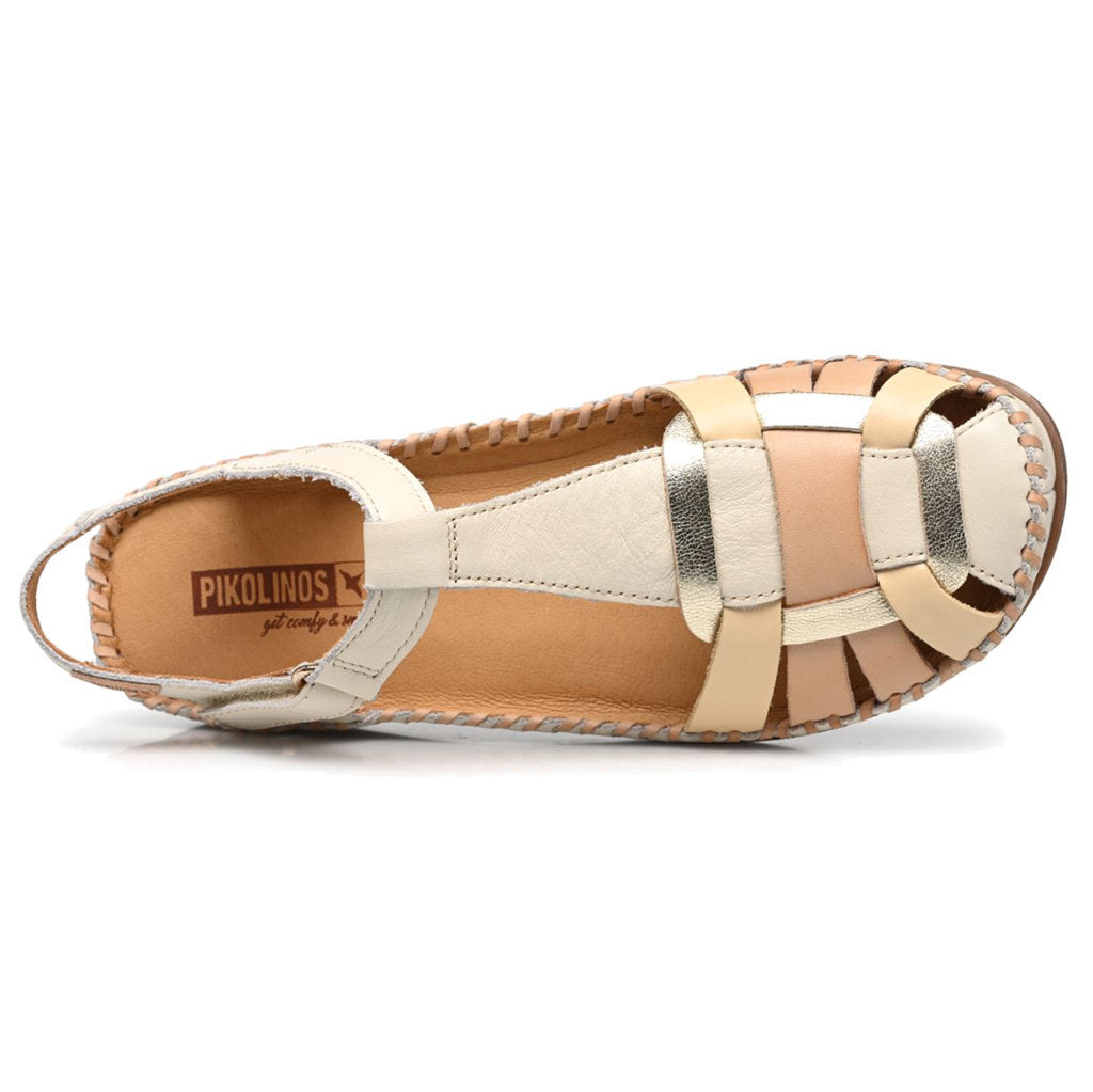 Pikolinos Cadaques W8K-0965C1 Leather Womens Sandals#color_nata