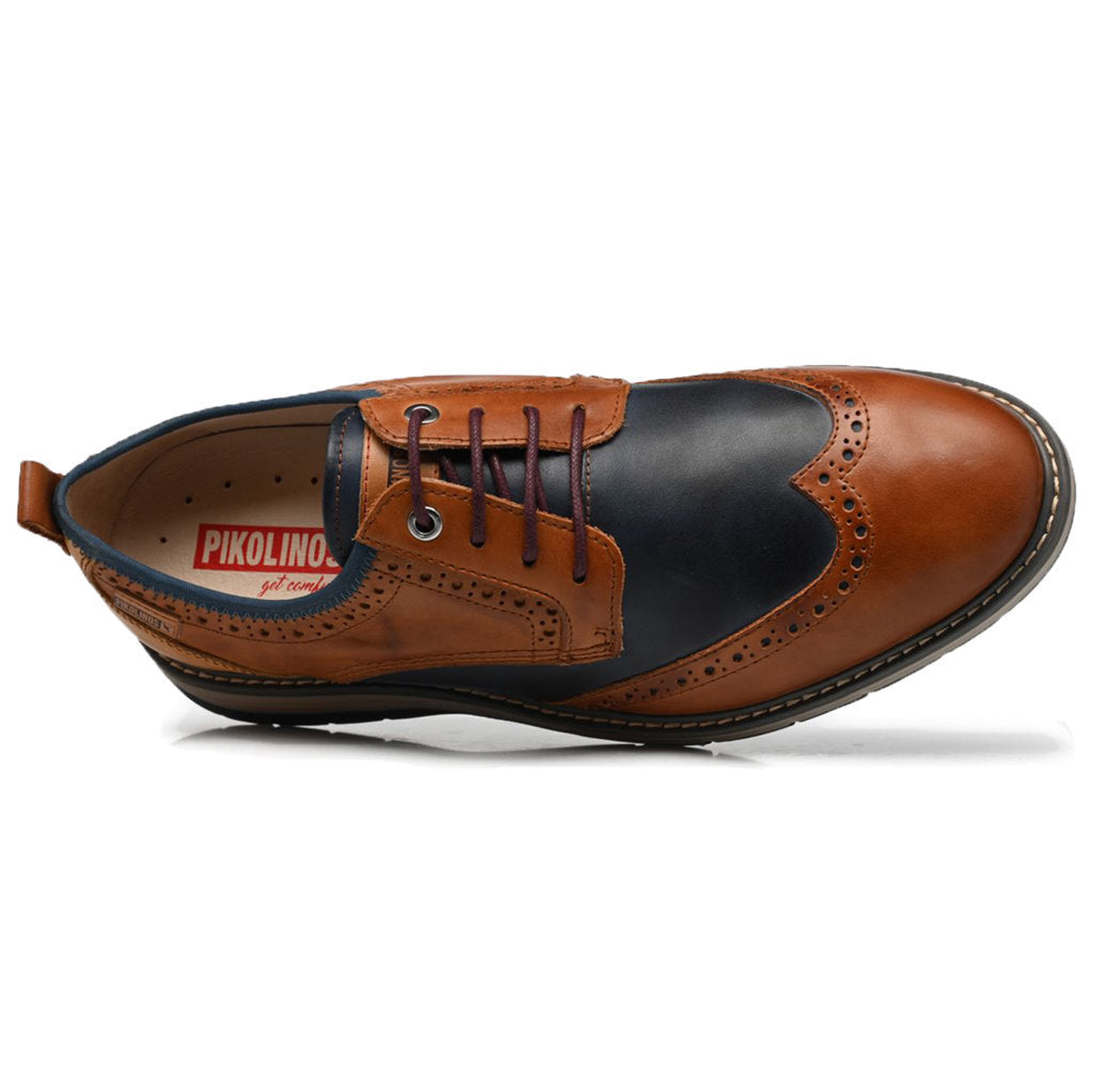 Pikolinos Canet M7V-4137C1 Leather Mens Shoes#color_brandy