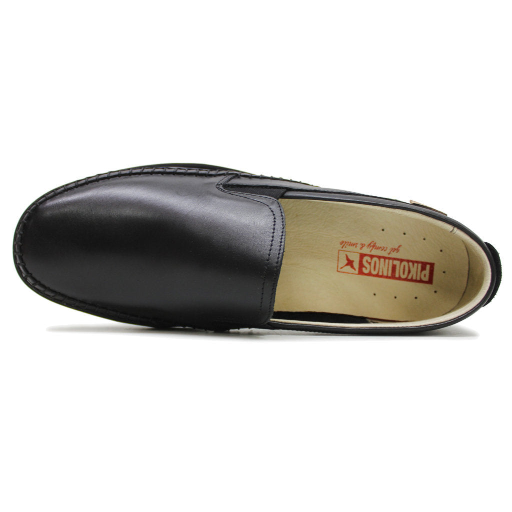 Pikolinos Marbella M9A Leather Mens Shoes#color_black