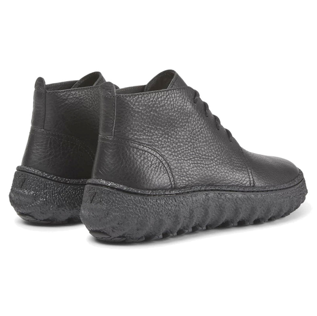 Camper Ground Calfskin Leather Men's Ankle Boots#color_black