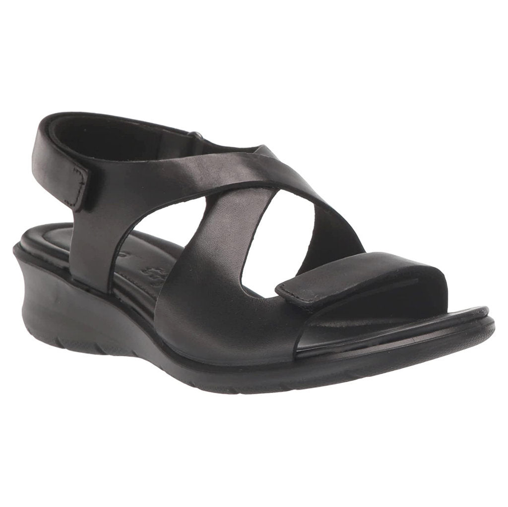 Ecco Felicia 216643 Leather Womens Sandals#color_black