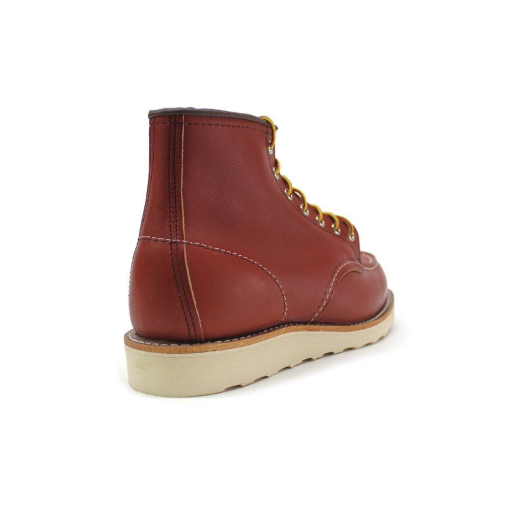 Red Wing 6 Inch Classic Moc Toe Leather Mens Boots#color_oro russet