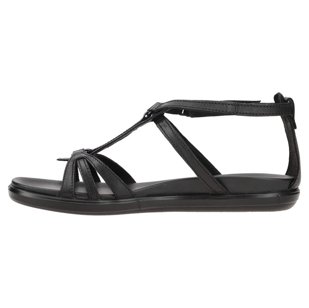 Ecco Simpil 209273 Leather Womens Sandals#color_black